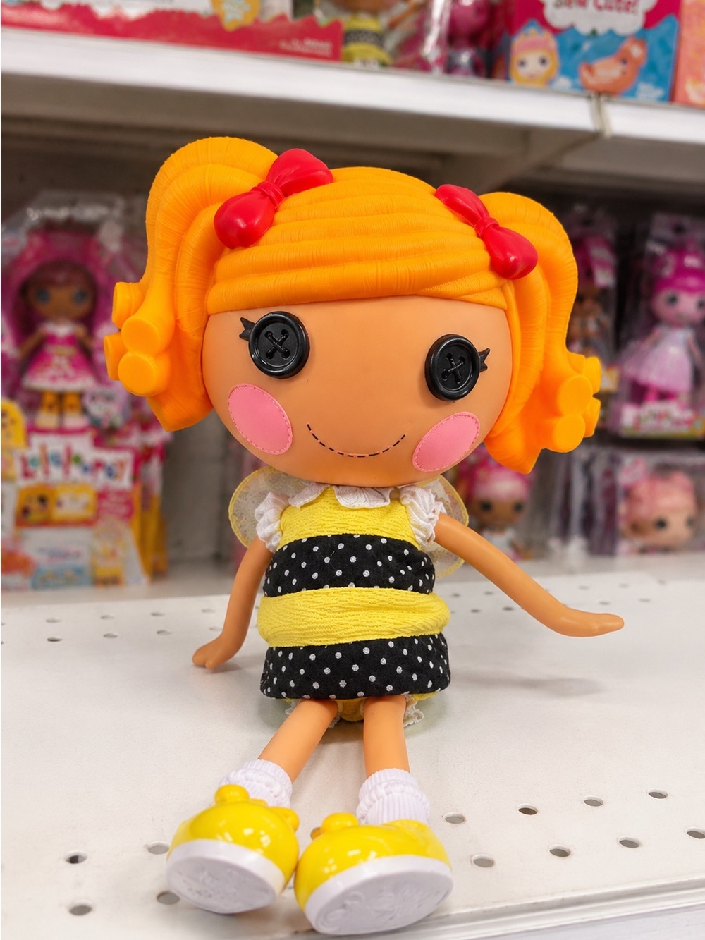 Lalaloopsy Doll Honey Stripes Bee Doll Plush 13” Yellow Hair